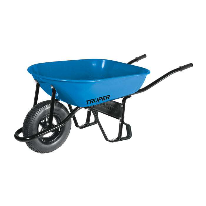Carretilla 5.5 ft3 Neumática, bastidor tubular, Truper 11752 CAT-50ND
