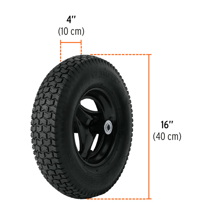 Carretilla 5.5 ft3 Neumática, bastidor tubular, Truper 11752 CAT-50ND