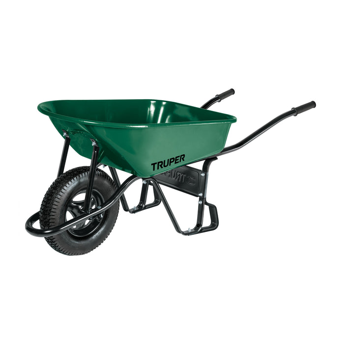 Carretilla 4.75 ft3 Neumática, bastidor tubular, Truper 11761 CAT-55ND