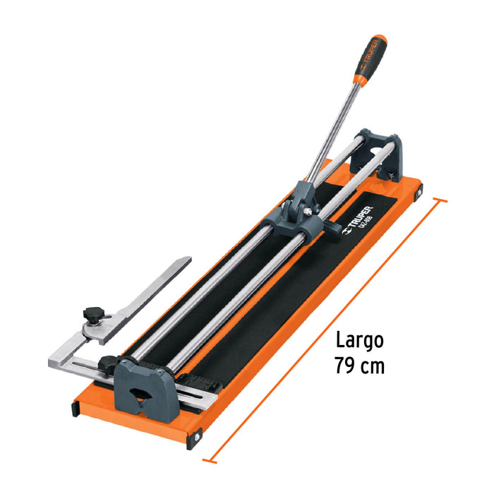 Cortador de azulejo 24' (60 cm) con baleros, Truper 12931 CAZ-60B