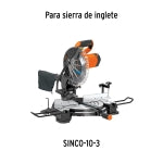 Sierra de inglete 10', 1800 W compuesta, Truper 103236 SINCO-10-3