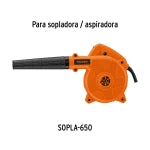 Sopladora/Aspiradora eléctrica 650 W, Truper 103019 SOPLA-650