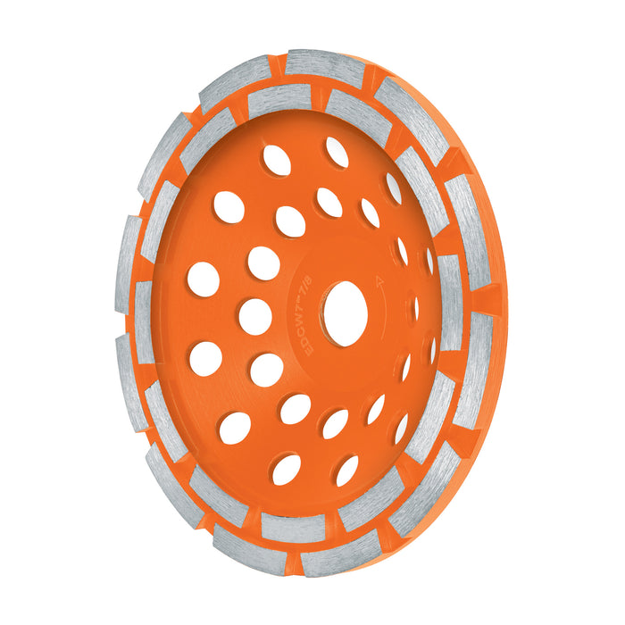 Copa de diamante doble segmento 7', usos generales, Truper 103213 CDT-2174