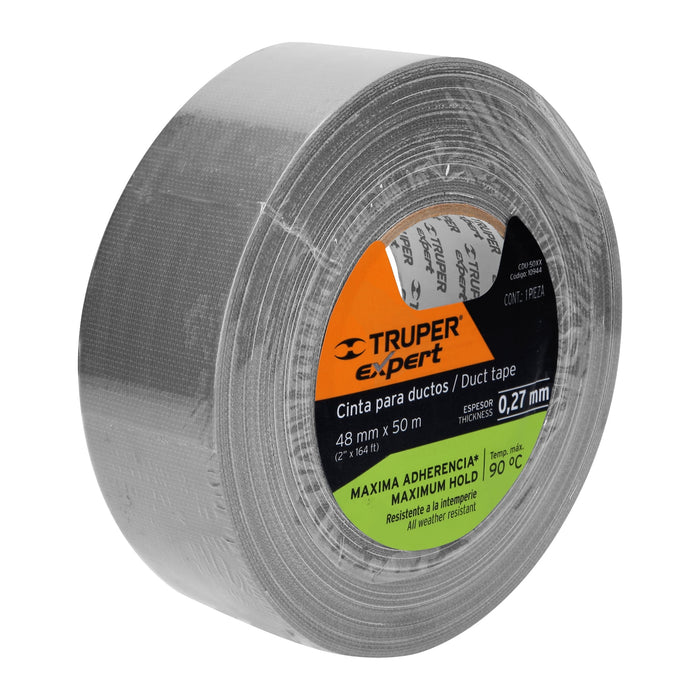 Cinta para ducto 50m x 48mm, espesor 0.27mm, Expert 10944 CDU-50XX