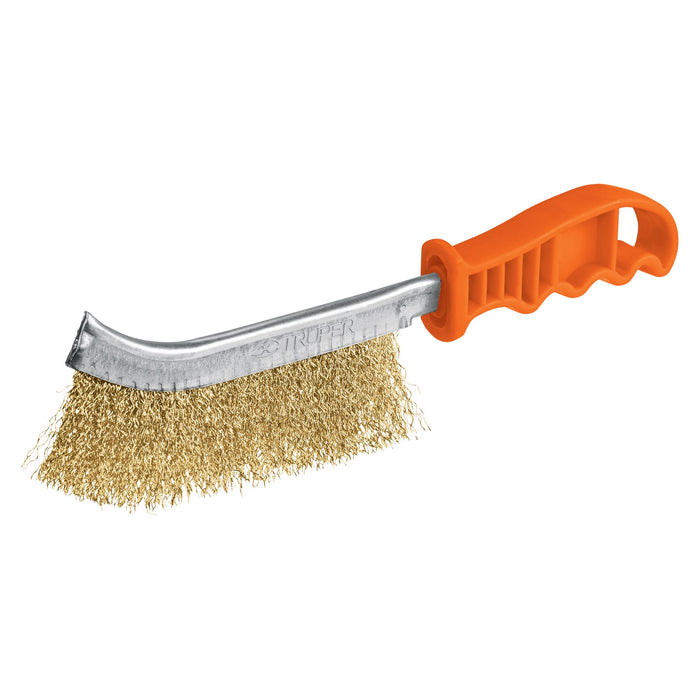 Cepillo curvo anti-chispa, alambre ondulado, Truper 11540 CEA-10