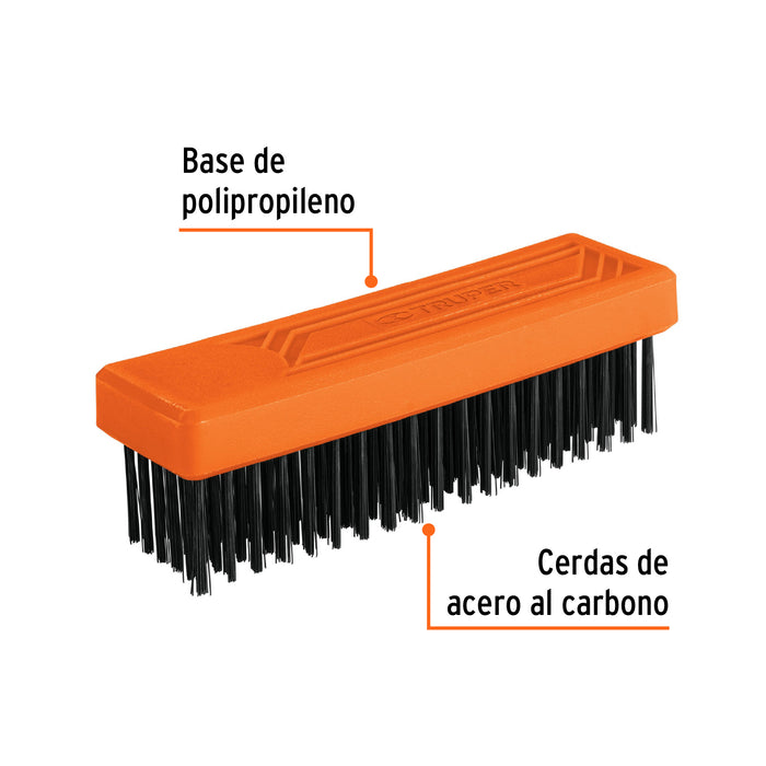 Cepillo rectangular de alambre 114 pinceles,sin mango,Truper 11556 CEA-36