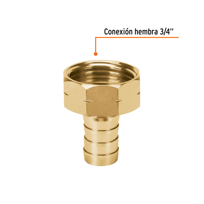 Conector 1/2' hembra de aluminio, Truper Código: 101154
