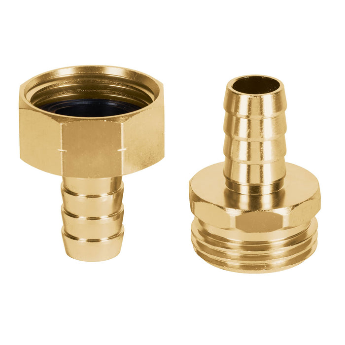 Juego de conectores 1/2' macho/hembra de aluminio, Truper Código: 101160