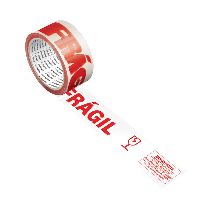 Cinta de empaque 48 mm x 150 m 'Frágil', Truper 103041 CFR-150