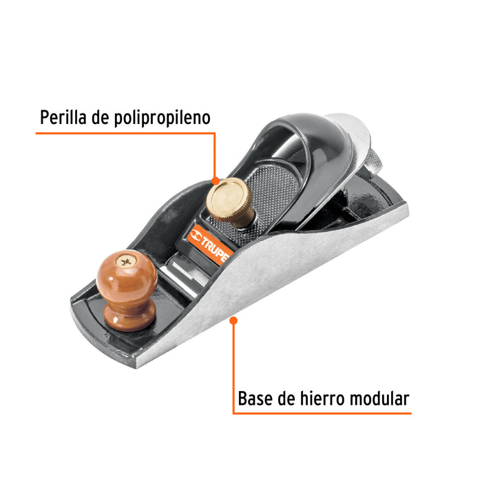 Cepillo tipo chancla para carpintero, Truper 12024 CH-7