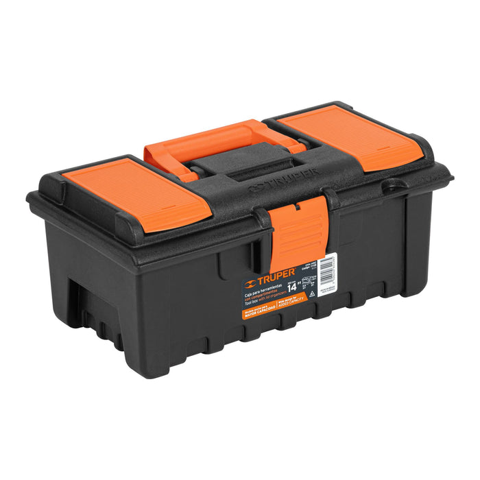 Caja para herramienta de 14' con compartimentos, Truper 11139 CHA-14NC