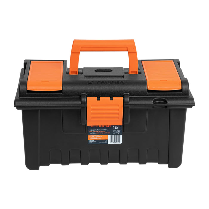Caja para herramienta de 16' con compartimentos, Truper 11141 CHA-16NC