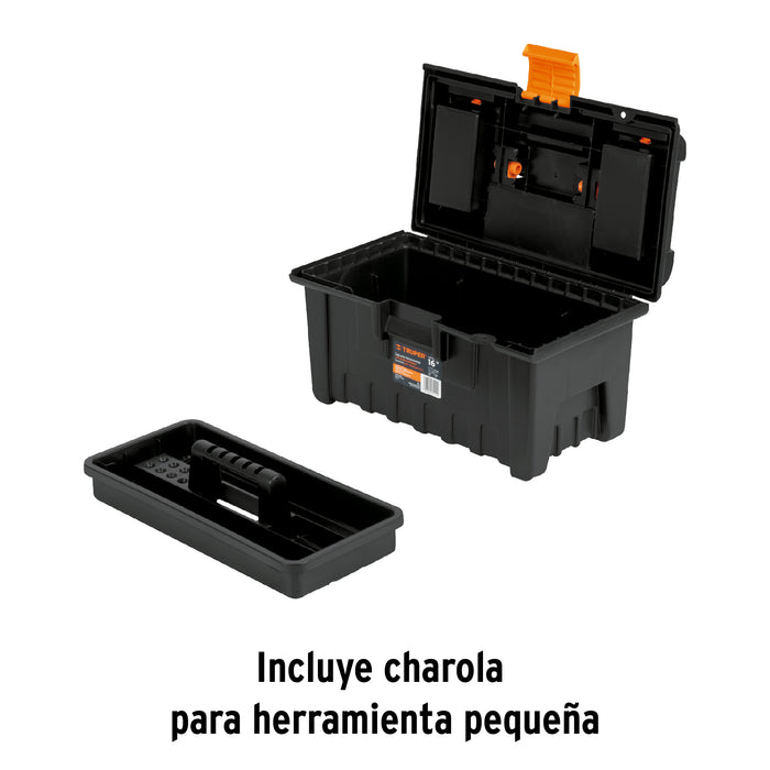 Caja para herramienta de 16' con compartimentos, Truper 11141 CHA-16NC