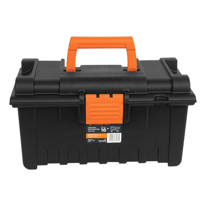 Caja para herramienta de 16' sin compartimentos, Truper 19790 CHA-16N