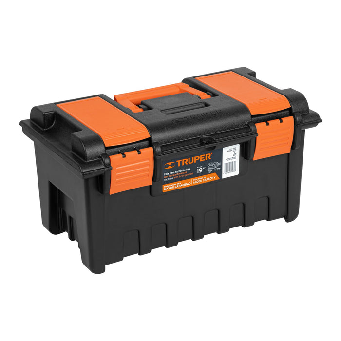 Caja para herramienta de 19' con compartimentos, Truper 11143 CHA-19NC