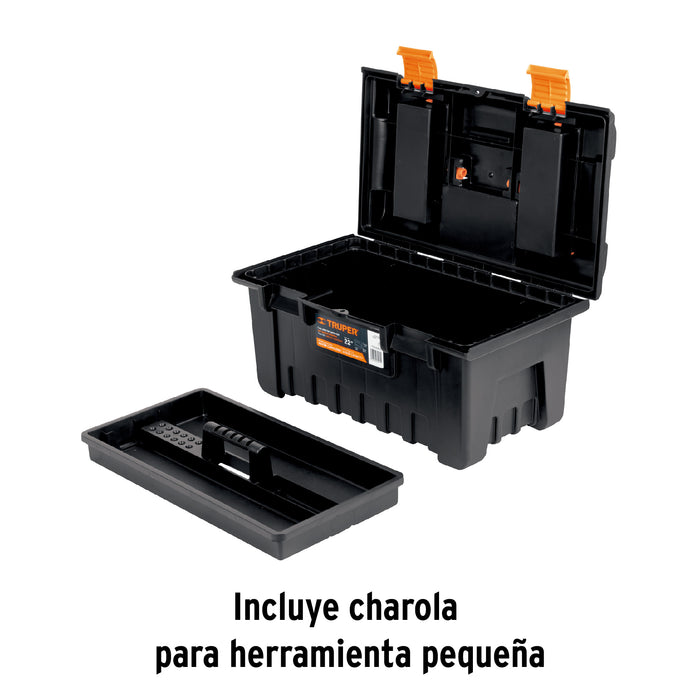 Caja para herramienta de 22' con compartimentos, Truper 11145 CHA-22NC