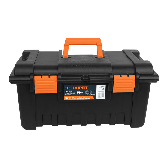 Caja para herramienta de 22' sin compartimentos, Truper 19780 CHA-22N