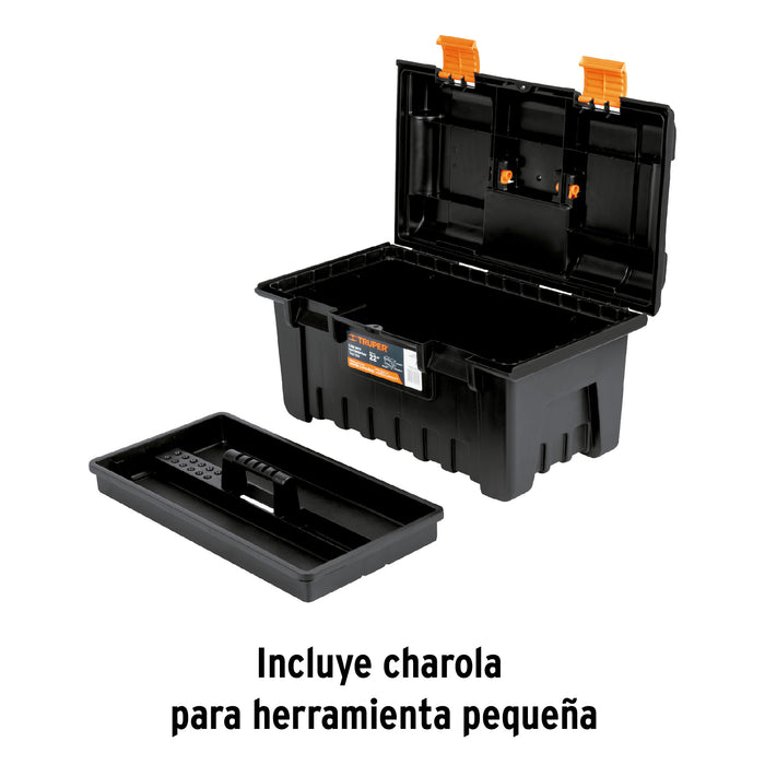 Caja para herramienta de 22' sin compartimentos, Truper 19780 CHA-22N