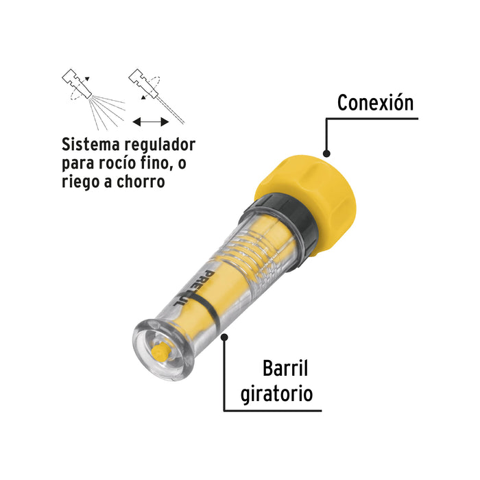 Chiflón 4' de plástico para manguera, Pretul 21140 CHMA-4P