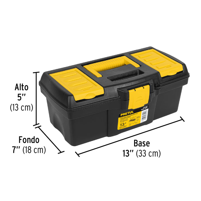Caja para herramienta de 13' con compartimentos, Pretul 20602 CHP-13CP