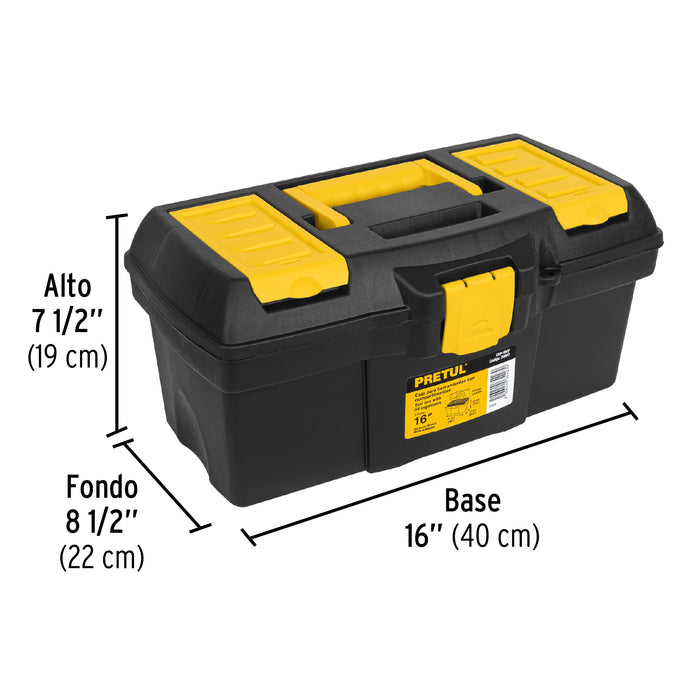 Caja para herramienta de 16' con compartimentos, Pretul 20603 CHP-16CP