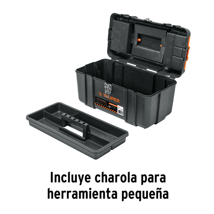 Caja para herramienta de 17' industrial, broches metálicos 19656 CHP-17X