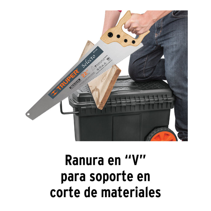 Caja para herramienta de 23'x17' c/ruedas, mango telescópico 10902 CHP-23R