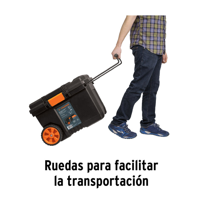 Caja para herramienta de 23'x17' c/ruedas, mango telescópico 10902 CHP-23R