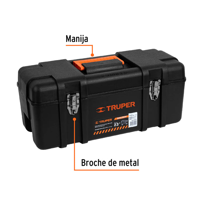 Caja para herramienta de 23' industrial, broches metálicos 11506 CHP-23X