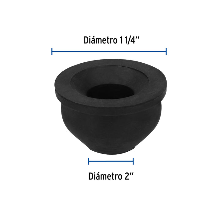 Chupón de PVC, 2' x 1-1/4', Foset 49626