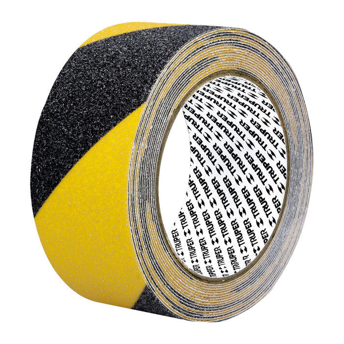 Rollo 5 m de cinta antiderrapante ama/negra 50mm c/abrasivo 101448 CIA-25P