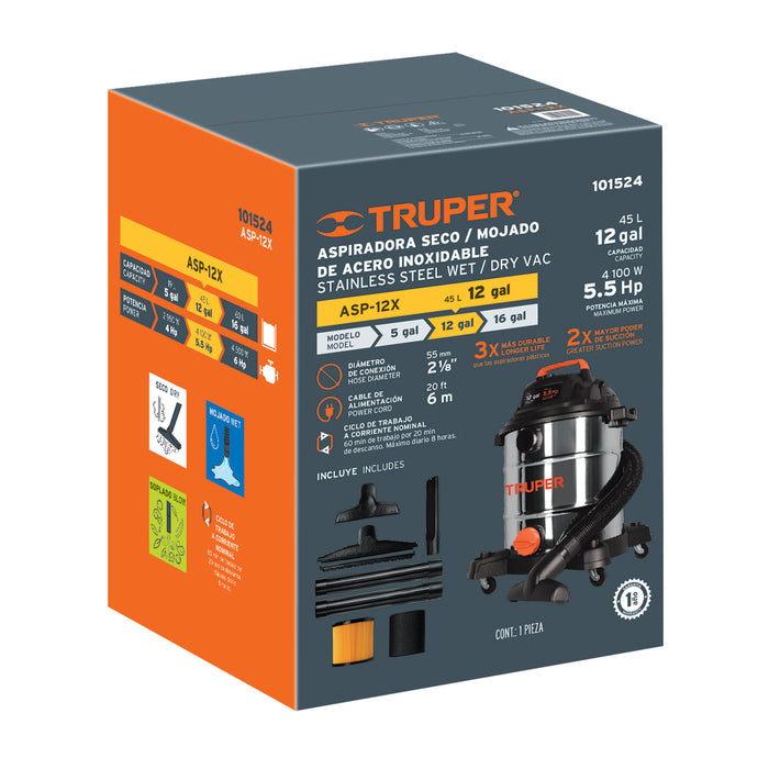 Caja de empaque de repuesto para ASP-12, Truper 103123 CJ-ASP-12