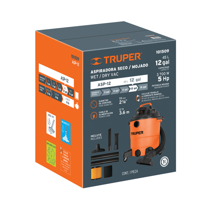 Caja de empaque de repuesto para ASP-12, Truper 103123 CJ-ASP-12