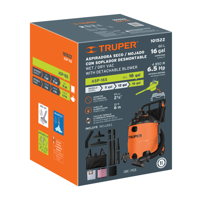 Caja de empaque de repuesto para ASP-16S, Truper 103078 CJ-ASP-16S