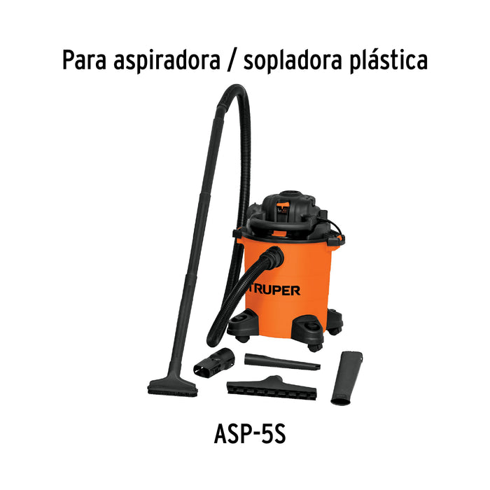Aspiradora/sopladora de sólidos y líquidos 5 gal, plástica 101521 ASP-5S