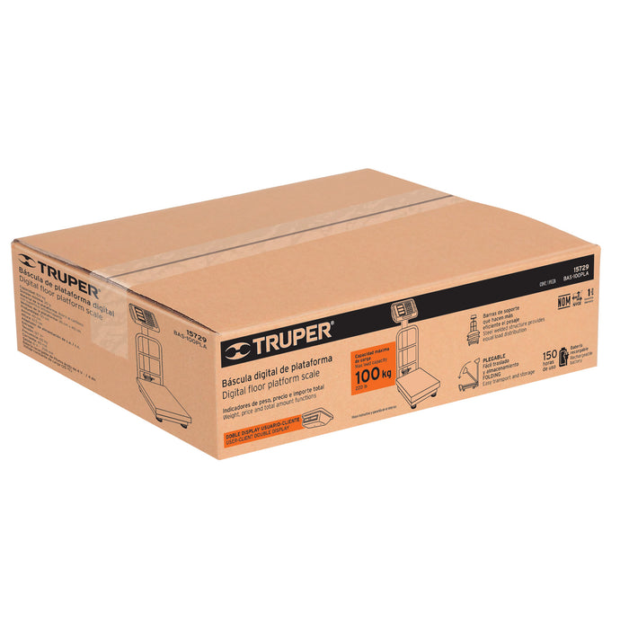 Báscula capacidad 100 kg romana de resorte, Pretul 21255 BAS-100P