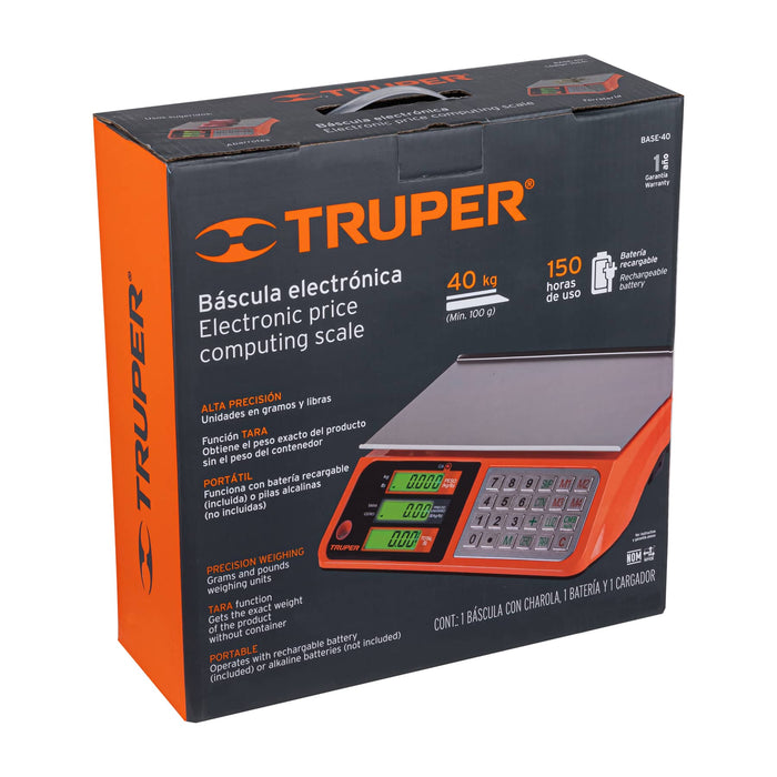 Caja de empaque de repuesto para BASE-40, Truper 102362 CJ-BASE-40