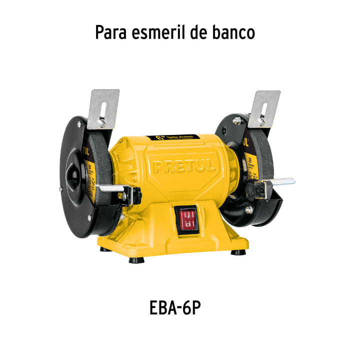 Esmeril de banco de 6' de 1/4 HP (185 W), Pretul 28237 EBA-6P