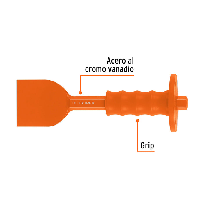 Cincel ladrillero 2-3/4 X 10' con grip, Truper Código: 12187