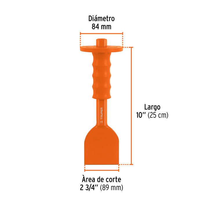 Cincel ladrillero 2-3/4 X 10' con grip, Truper Código: 12187
