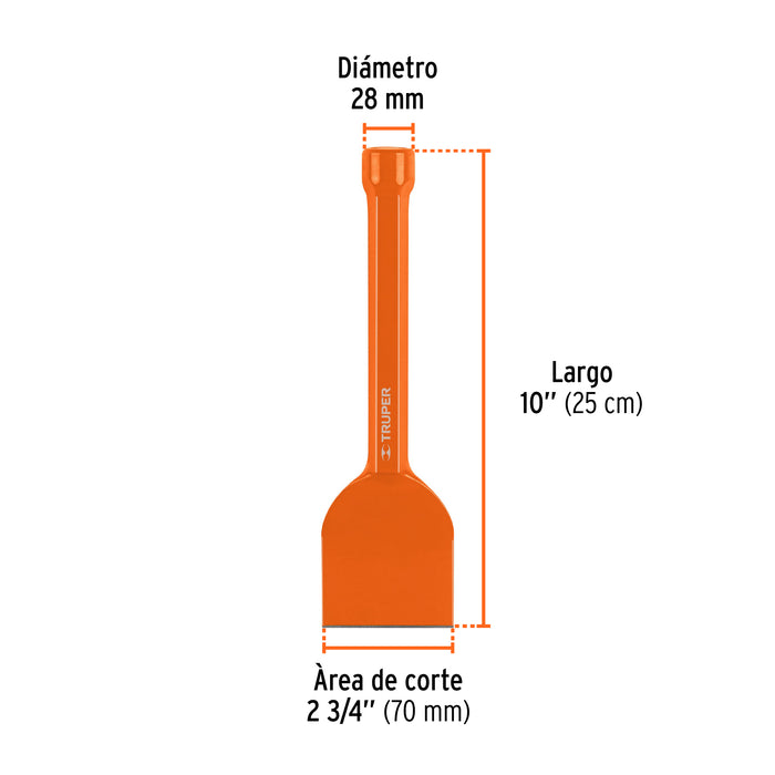 Cincel ladrillero 2-3/4 X 10', Truper Código: 12184