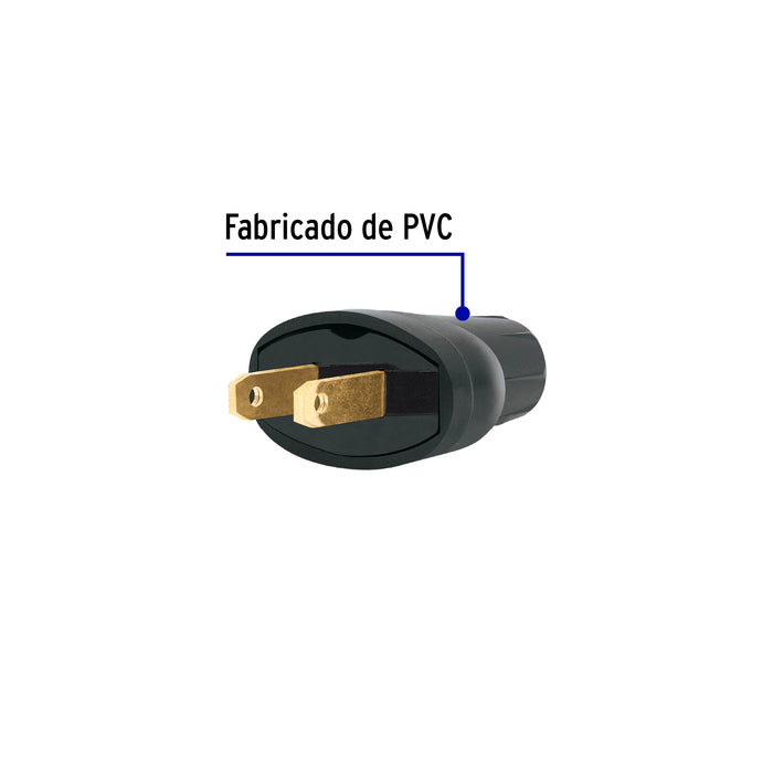 2 Clavijas de PVC, Volteck 46122 CL-H