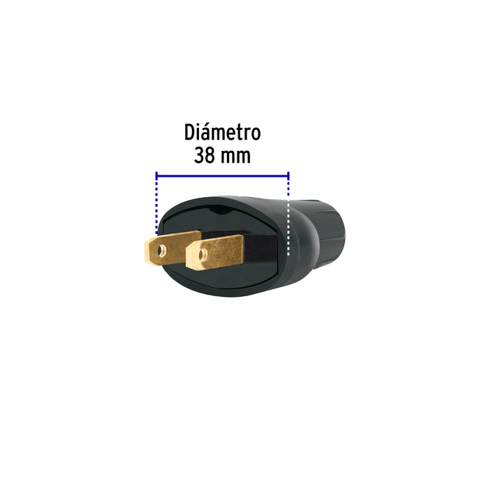 2 Clavijas de PVC, Volteck 46122 CL-H