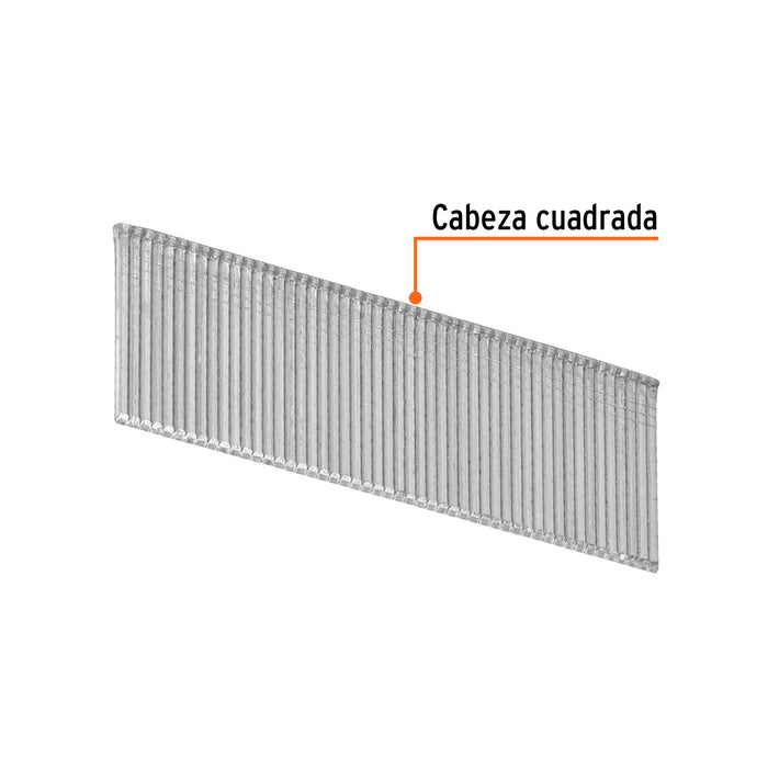 Caja con 2500 clavos calibre 16, 25 mm para CLNE-16, Truper 15010 CLANEU-16-25