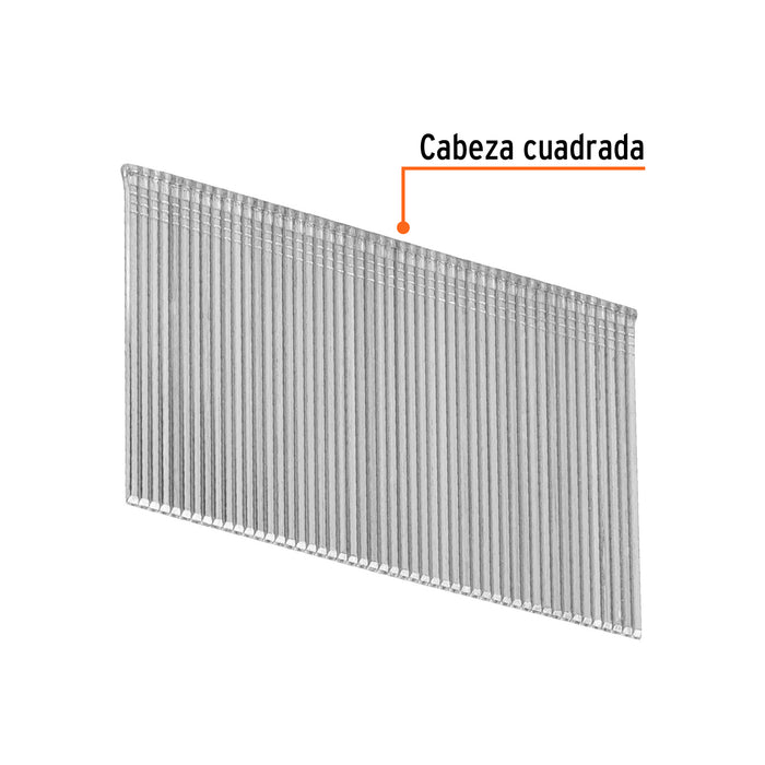 Caja con 2500 clavos calibre 16, 45 mm para CLNE-16, Truper 15015 CLANEU-16-45