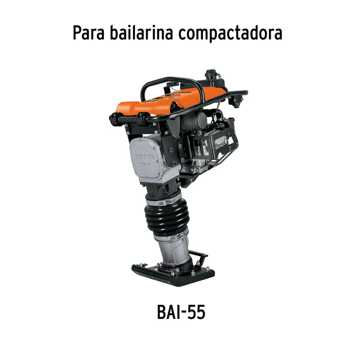 Bailarina compactadora 5.5 HP, motor Honda GX160, Truper 102971 BAI-55