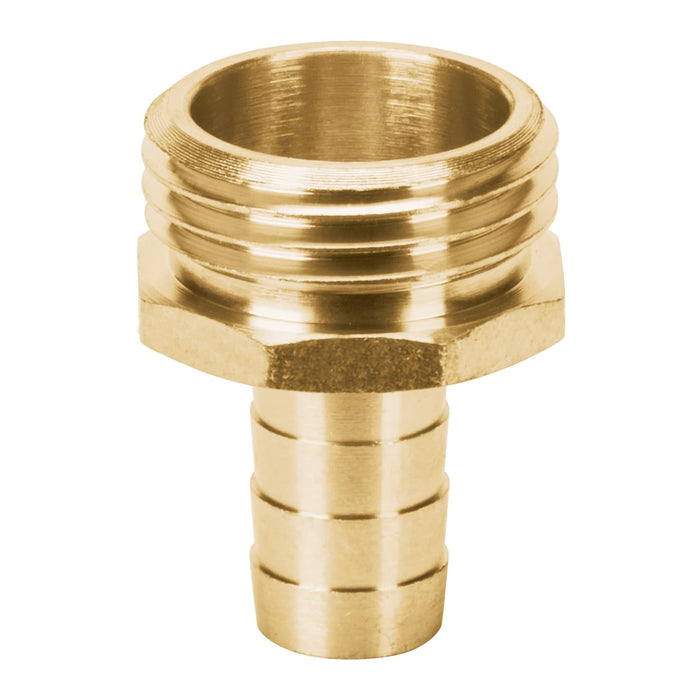 Conector 1/2' macho de latón sólido para manguera, Truper Código: 12702