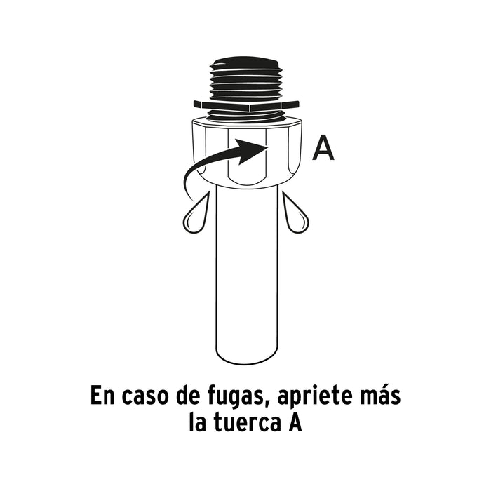 Conector 1/2' macho de ABS con tuerca de ajuste manual Código: 103060