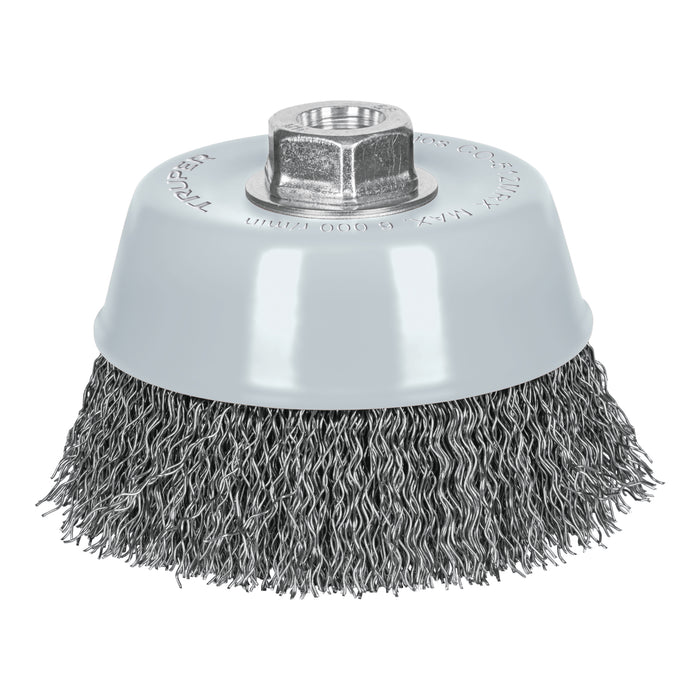 Carda copa 5' alambre ondulado fino, Multi-rosca, Truper 100859 CO-512MR