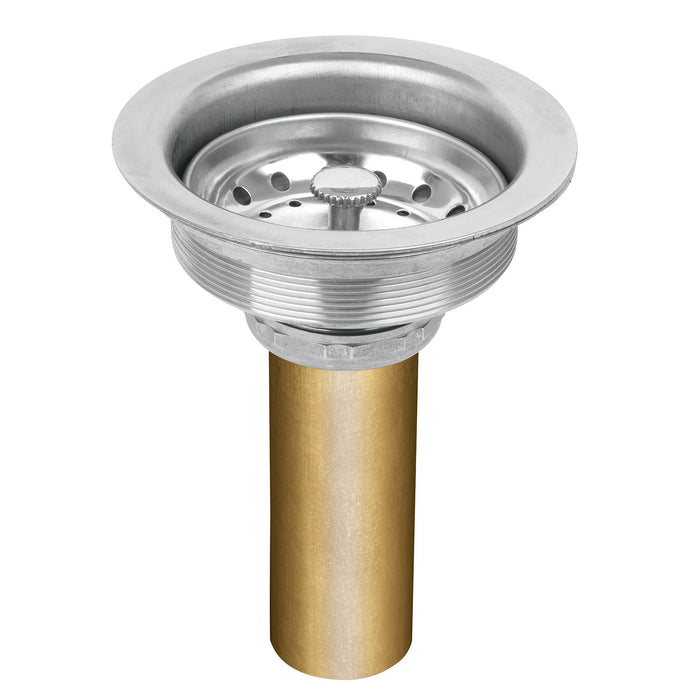 Contracanasta 3-1/2' inox, tubo latón, Foset 49352